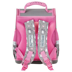 Ранец ЮНЛАНДИЯ WISE, 1 отделение, 3 кармана, устойчивое дно, &laquo;Sweet whiskers&raquo;, 37&times;29&times;15 см, 272075