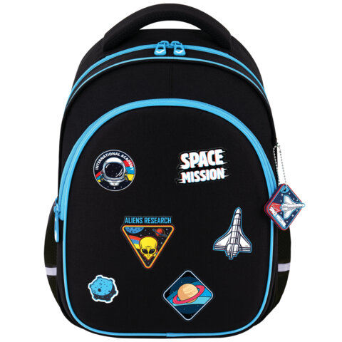 Рюкзак BRAUBERG OPTIMA, 2 отделения, с брелком, "Open space", 36х27х18 см, 272095 - фото 2