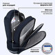 Рюкзак BRAUBERG OPTIMA, 2 отделения, с брелоком, "Ночной гонщик", 36х27х18 см, 272096