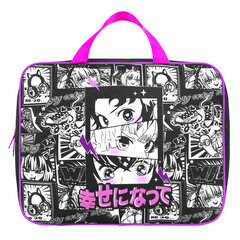 Папка на молнии с ручками А4, мешок для обуви 42&times;33 см, пенал 20&times;10 см, &laquo;Anime movie&raquo;, НАБОР BRAUBERG, 272101