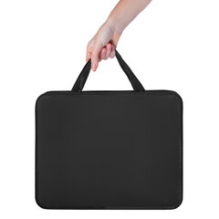 Папка на молнии с ручками ПИФАГОР, А4, 1 отделение, пластик, 75 мм, черная, 272110