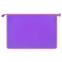 Папка для тетрадей ПИФАГОР А4, 1 отделение, картон/<wbr/>пластик, на молнии, &laquo;Cat friends&raquo;, 272127