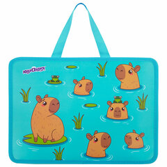 Папка на молнии с ручками ЮНЛАНДИЯ А4, 1 отделение, пластик, 80 мм, &laquo;Capy time&raquo;, 272154