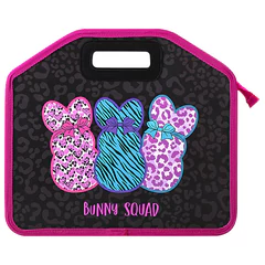 Папка-сумка ЮНЛАНДИЯ, 1 отделение, фетровые ручки, 34&times;30&times;11 см, Bunny squad, 272205