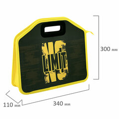 Папка-сумка ЮНЛАНДИЯ, 1 отделение, фетровые ручки, 34&times;30&times;11 см, No limit, 272206