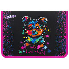 Папка для труда на молнии ЮНЛАНДИЯ А4, 1 отделение, откидная планка, органайзер, &laquo;True friend&raquo;, 272221