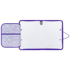 Папка для труда на молнии с ручками ПИФАГОР А4, 1 отделение, пластик, органайзер, &laquo;Falling cat&raquo;, 272226