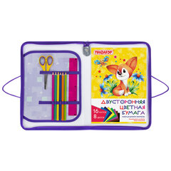 Папка для труда на молнии с ручками ПИФАГОР А4, 1 отделение, пластик, органайзер, &laquo;Falling cat&raquo;, 272226