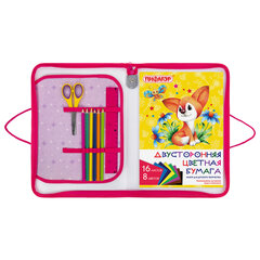 Папка для труда на молнии с ручками ПИФАГОР А4, 1 отделение, пластик, органайзер, &laquo;Fluffy akita&raquo;, 272227