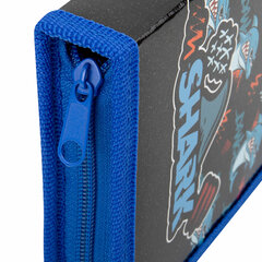 Пенал ПИФАГОР, 1 отделение, ламинированный картон, 19&times;11 см, &laquo;Angry shark&raquo;, 272243