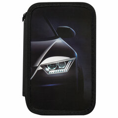 Пенал ПИФАГОР, 3 отделения, ламинированный картон, 19&times;11 см, &laquo;Car flash&raquo;, 272254