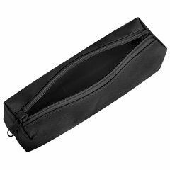Пенал-тубус ПИФАГОР на молнии, ткань, черный, 20&times;5 см, 272255