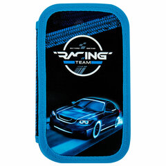 Пенал ЮНЛАНДИЯ, 2 отделения, картон с эффектом soft-touch, 19&times;11 см, &laquo;Speed race&raquo;, 272264