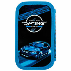 Пенал ЮНЛАНДИЯ, 2 отделения, картон с эффектом soft-touch, 19&times;11 см, &laquo;Speed race&raquo;, 272264