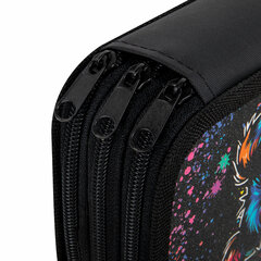 Пенал ЮНЛАНДИЯ, 3 отделения, картон с эффектом soft-touch, 19&times;11 см, &laquo;True friend&raquo;, 272266