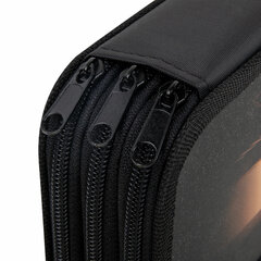 Пенал ЮНЛАНДИЯ, 3 отделения, картон с эффектом soft-touch, 19&times;11 см, &laquo;Fire car&raquo;, 272267