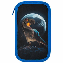 Пенал ЮНЛАНДИЯ, 3 отделения, картон с эффектом soft-touch, 19&times;11 см, &laquo;Beware&raquo;, 272268