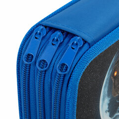 Пенал ЮНЛАНДИЯ, 3 отделения, картон с эффектом soft-touch, 19&times;11 см, &laquo;Beware&raquo;, 272268