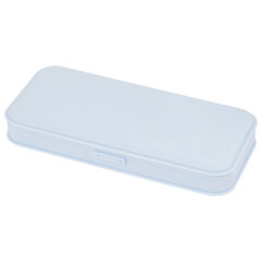 Пенал пластиковый BRAUBERG, пастельный голубой, С НАКЛЕЙКАМИ, 21&times;9&times;3 см, 272272