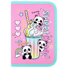 Пенал ПИФАГОР, 1 отделение, 2 откидные планки, полиэстер, 20&times;14 см, &laquo;Sweet mood&raquo;, 272288
