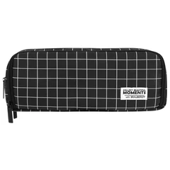 Пенал-органайзер BRAUBERG, 2 откидные планки, полиэстер, 23x9х7 см, "Клетка", 272316
