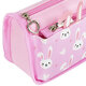 Пенал мягкий ЮНЛАНДИЯ, 2 отделения, полиэстер, "Bunnies", розовый, 21х9х6 см, 272346