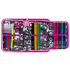 Пенал BRAUBERG с наполнением, 1 отделение, 1 откидная планка, 24 предмета, 21&times;14 см, &laquo;Anime movie&raquo;, 272349