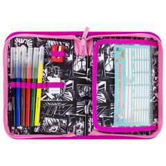 Пенал BRAUBERG с наполнением, 1 отделение, 1 откидная планка, 24 предмета, 21&times;14 см, &laquo;Anime movie&raquo;, 272349