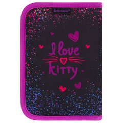 Пенал BRAUBERG с наполнением, 1 отделение, 1 откидная планка, 24 предмета, 21&times;14 см, &laquo;Leopard&raquo;, 272350