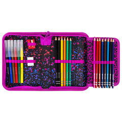 Пенал BRAUBERG с наполнением, 1 отделение, 1 откидная планка, 24 предмета, 21&times;14 см, &laquo;Leopard&raquo;, 272350