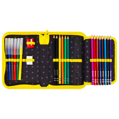 Пенал BRAUBERG с наполнением, 1 отделение, 1 откидная планка, 24 предмета, 21&times;14 см, &laquo;Dark cat&raquo;, 272351