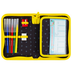 Пенал BRAUBERG с наполнением, 1 отделение, 1 откидная планка, 24 предмета, 21&times;14 см, &laquo;Dark cat&raquo;, 272351