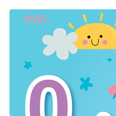 Настольное покрытие BRAUBERG KIDS для труда и творческих занятий, ПВХ, &laquo;Numbers&raquo;, 50&times;35 см, 272361