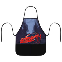 Набор для уроков труда BRAUBERG KIDS, клеенка ПВХ, накидка фартук с нарукавниками, &laquo;Red car&raquo;, 272363