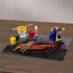 Настольное покрытие BRAUBERG KIDS, А3+, пластик, 46&times;33 см, &laquo;Red car&raquo;, 272368