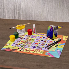 Настольное покрытие ЮНЛАНДИЯ, А3+, пластик, 46&times;33 см, &laquo;Алфавит&raquo;, 272369
