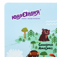 Настольное покрытие ЮНЛАНДИЯ, А3+, пластик, 46&times;33 см, &laquo;Map&raquo;, 272370