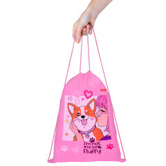 Мешок для обуви ПИФАГОР, 1 отделение, 42&times;34 см, &laquo;Fluffy akita&raquo;, 272385