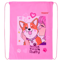 Мешок для обуви ПИФАГОР, 1 отделение, 42&times;34 см, &laquo;Fluffy akita&raquo;, 272385