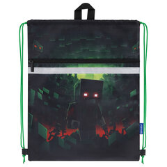 Мешок для обуви BRAUBERG, с петлей, светоотражающая полоса, 2 отделения, 46&times;36 см, Night warrior, 272396