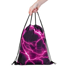 Мешок для обуви BRAUBERG большой удобный с ручкой, 51&times;41 см, Lightning, 272400