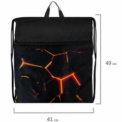 Мешок для обуви BRAUBERG БОЛЬШОЙ, с ручкой, карман на молнии, сетка, 49&times;41 см, &laquo;Keep out&raquo;, 272405