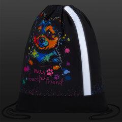 Мешок для обуви ЮНЛАНДИЯ, плотный, светоотражающая полоса, 46&times;36 см, &laquo;True friend&raquo;, 272410