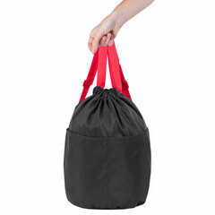 Рюкзак спортивный мешок HEIKKI PACK (ХЕЙКИ), 2 отделенения, увеличенный объем, 40&times;35 см, черно-красный, 272420