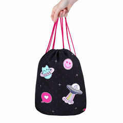 Мешок для обуви BRAUBERG PREMIUM, карман, подкладка, светоотражайка, 43&times;33 см, Space sweets, 272422