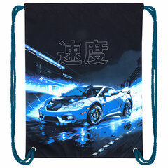 Мешок для обуви BRAUBERG PREMIUM, карман, подкладка, светоотражайка, 43&times;33 см, Night race, 272425