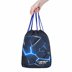 Мешок для обуви BRAUBERG PREMIUM, карман, подкладка, светоотражайка, 43&times;33 см, Digital lava, 272426