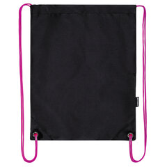 Мешок для обуви BRAUBERG плотный, карман на молнии, подкладка, 43&times;33 см, Neon Pink, 272428