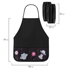 Накидка фартук с нарукавниками для труда BRAUBERG, 3 кармана, 46&times;54 см, &laquo;Space sweets&raquo;, 272446