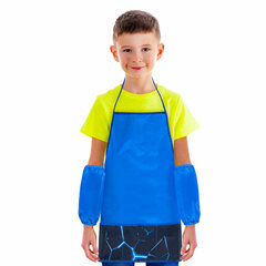 Накидка фартук с нарукавниками для труда BRAUBERG, 3 кармана, 46&times;54 см, &laquo;Digital lava&raquo;, 272449